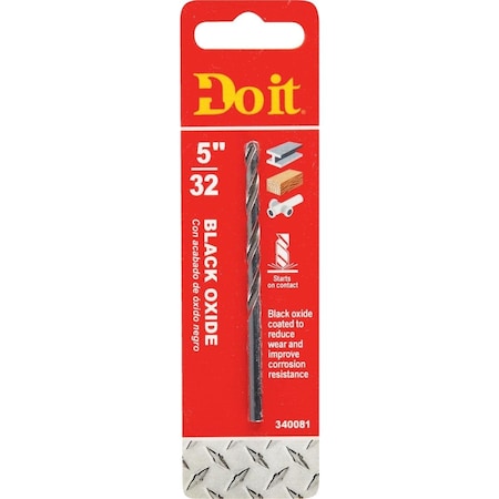 All-Source 5/32 In. Black Oxide Drill Bit 312081DB